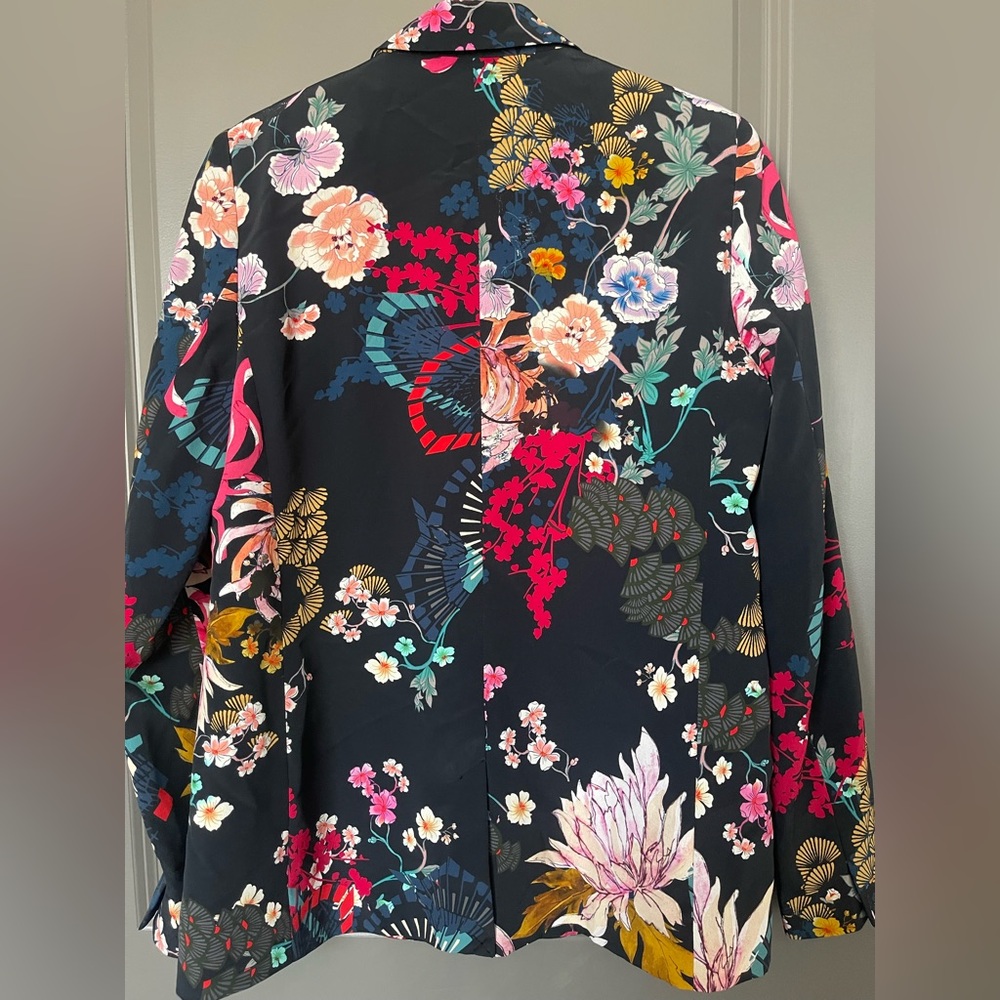 Morgan de Toi Vibrant Floral Blazer Barcelona Spain s-m - Picture 3 of 7